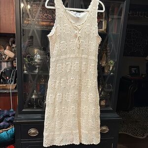 Newport News Crochet Dress - EUC